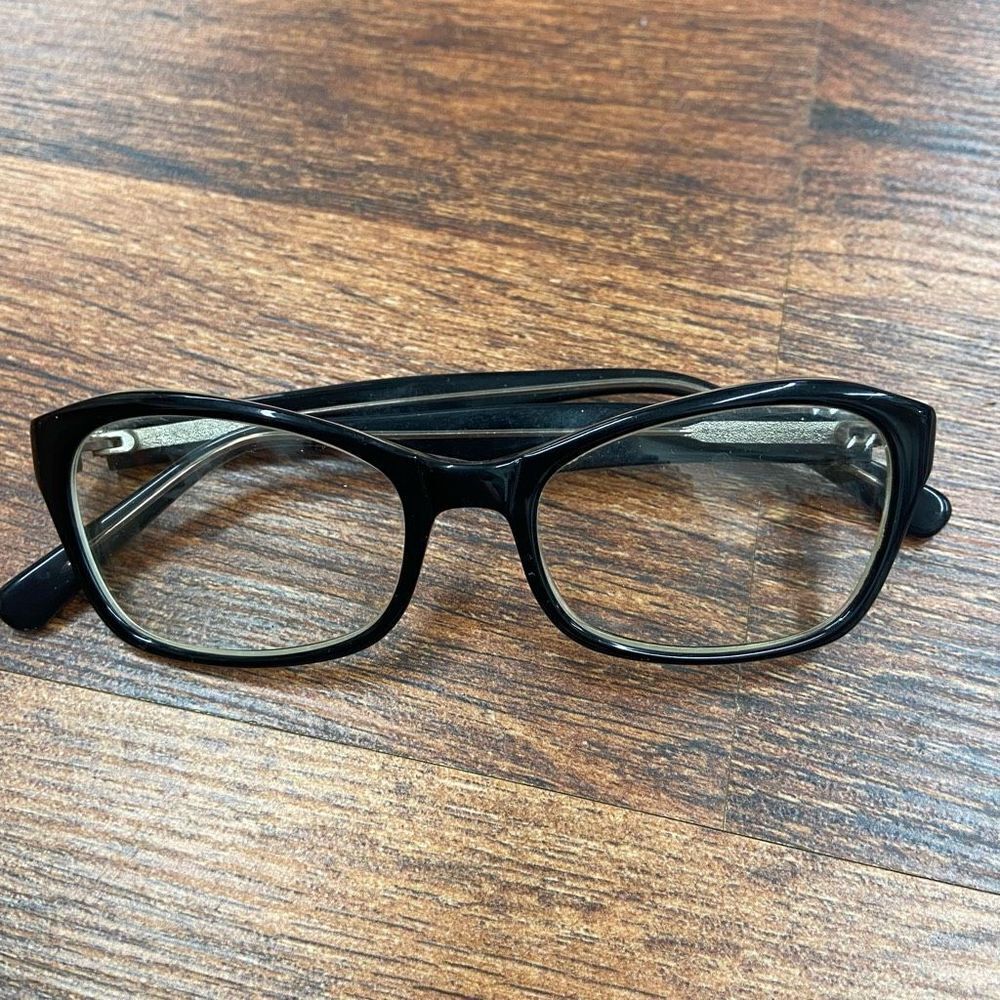 Unbranded Unisex Black Saddle Bridge Full-Rim Frames Classic Glasses